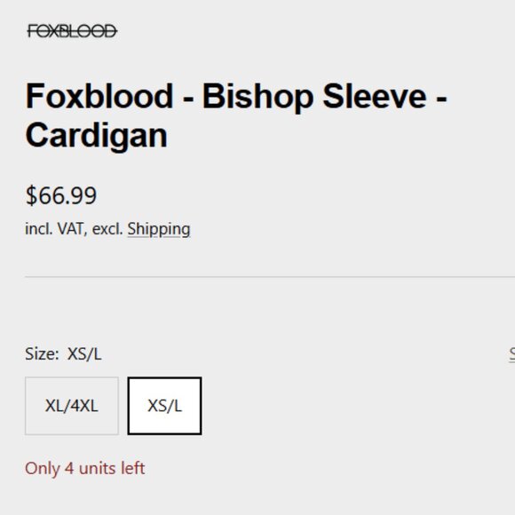 FOXBLOOD Bishop sleeve open front cardigan - Picture 4 of 9